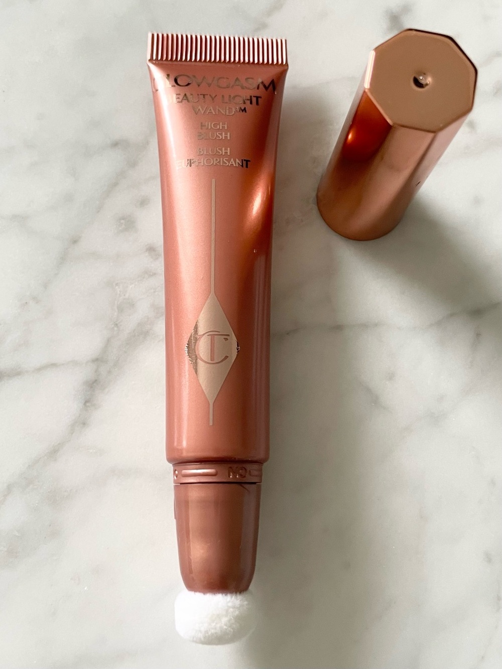 NWT CHARLOTTE TILBURY Glowgasm Beauty Light Wand High Blush - PINKGASM
